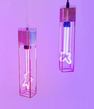 메탈스퀘어 펜던트 [골드/블랙]